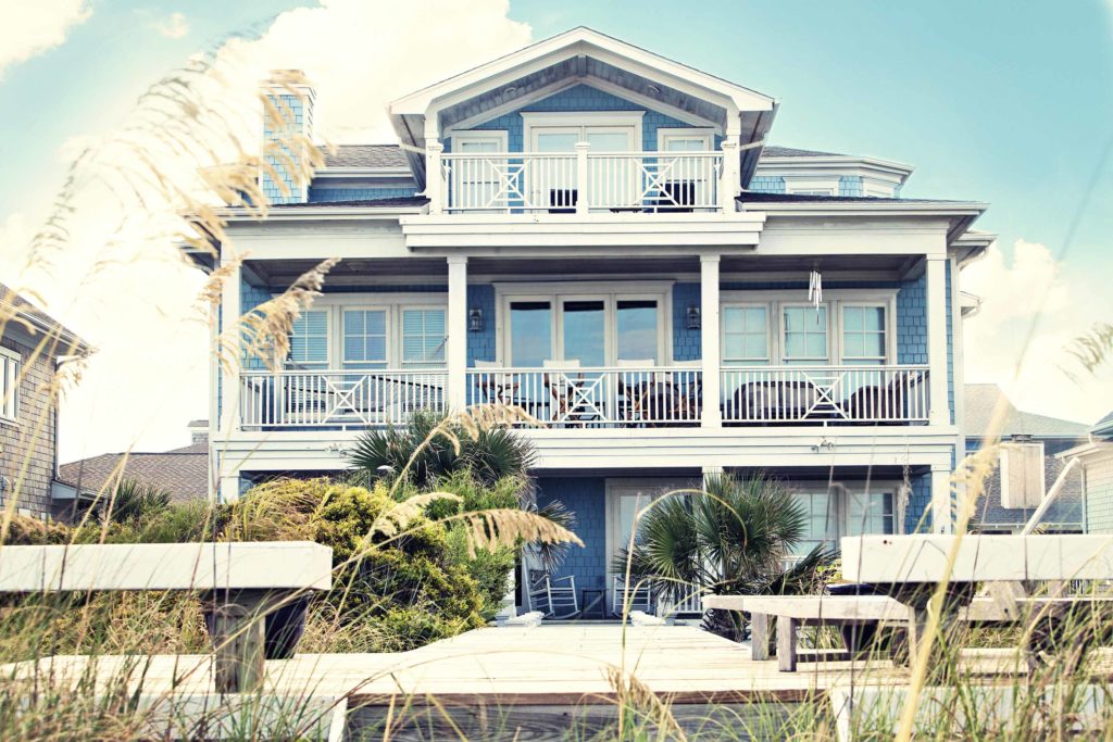 Lavallette real estate, 3-story blue beach house